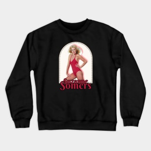 suzanne somers>>original retro fan art Crewneck Sweatshirt